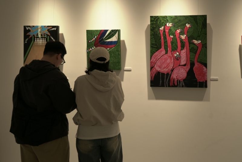 갤러리 유피, 화가 응고 개인전 '어떻게 인연이' 31일까지