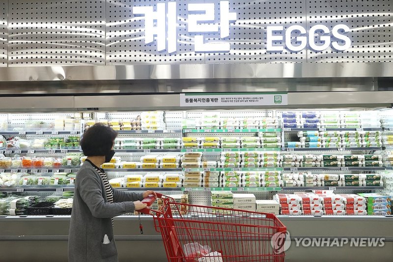 계란 판매대 (출처=연합뉴스)