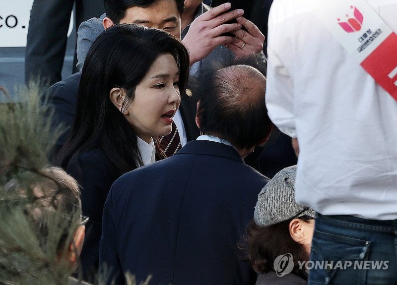서초동 사저 도착한 김건희 여사 (출처=연합뉴스)