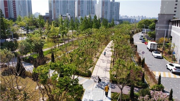 도시바람길숲 조성 모습.(전북자치도 제공. 재판매 및 DB금지)/뉴스1