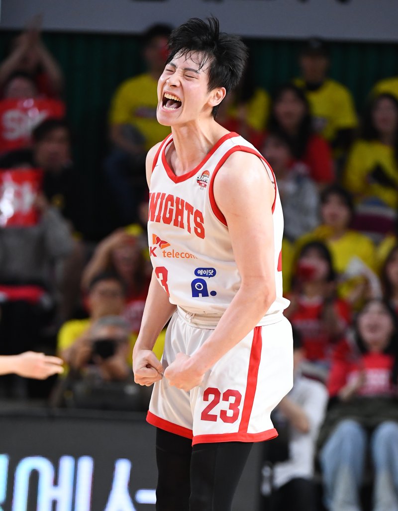 [서울=뉴시스] 프로농구 서울 SK의 김형빈. (사진=KBL 제공) *재판매 및 DB 금지