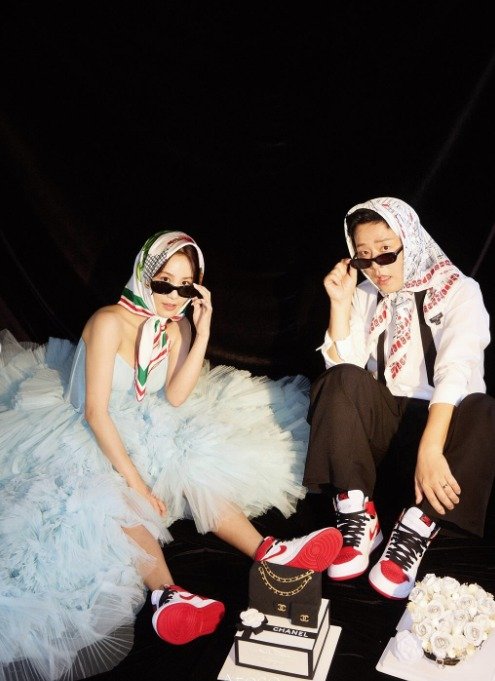 김지민♥김준호, 웨딩화보도 남다른 개그커플 '유쾌' 그 자체