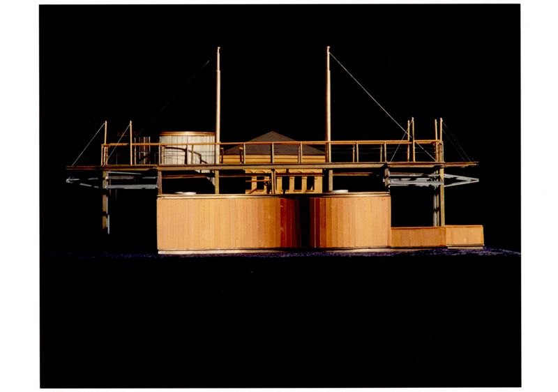 한국관 초기 나무모형 사진. 한국문화예술위원회 아르코예술기록원 제공(기증 김석우)