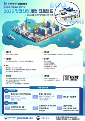 인천항만공사, 기업탐방형 청년 일경험 프로그램 참여자 모집