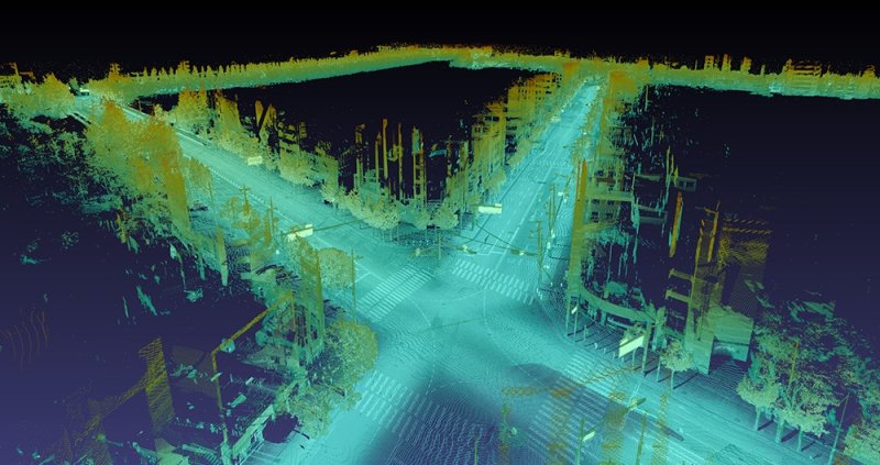 [서울=뉴시스] 네이버 공간정보 기술로 구현한 강남역 61㎞ HD맵 (사진=네이버 제공) *재판매 및 DB 금지