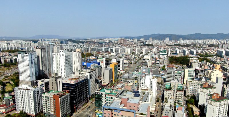 충북 청주시 흥덕구 가경동 일대 모습. 뉴시스 자료사진.