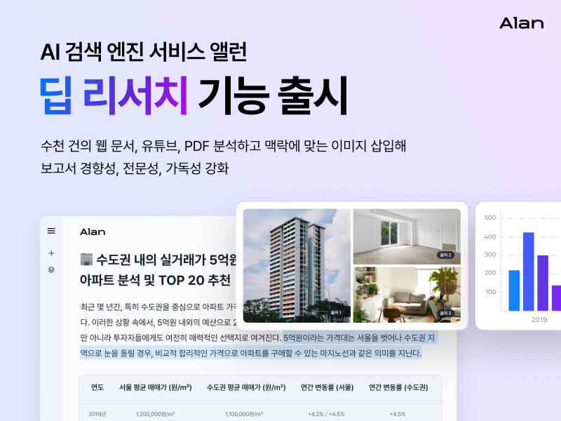 이스트소프트 AI 검색엔진 앨런 ‘딥 리서치’ 기능 출시