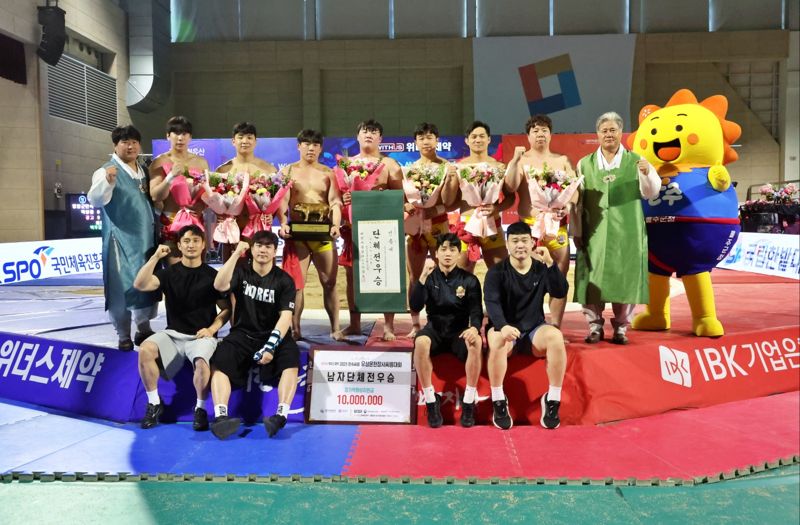 울주군 해뜨미씨름단 전국 최강 입증
