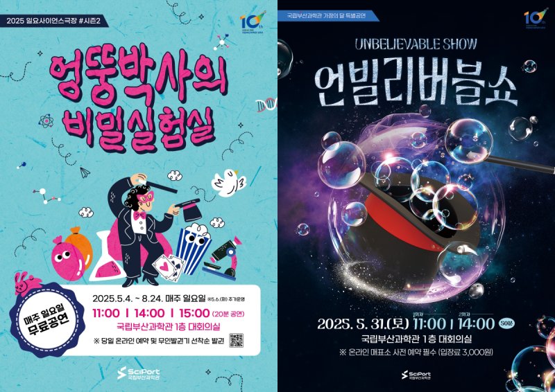 부산과학관, 신규 과학 공연 2편 선보인다