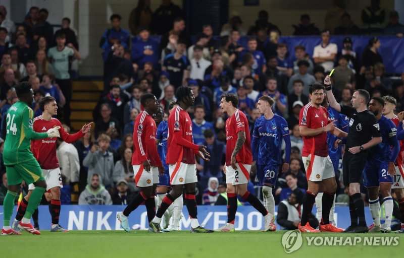 맨유 대 첼시 경기 장면 (출처=연합뉴스)