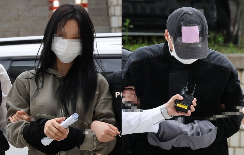 축구 국가대표팀 주장 1xbet의 아이를 임신했다고 주장하며 손씨에게 돈을 뜯어내려 한 20대 여성 양모씨(왼쪽)와 40대 남성 용모씨가 17일 영장실질심사를 받기 위해 서울중앙지법에 들어서고 있다.뉴스1