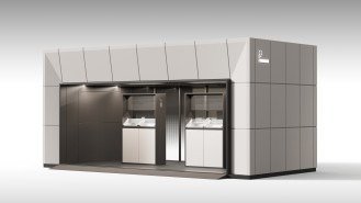 서울시가 발표한 '서울형 흡연부스 디자인' 부분개방형. (서울시 제공)