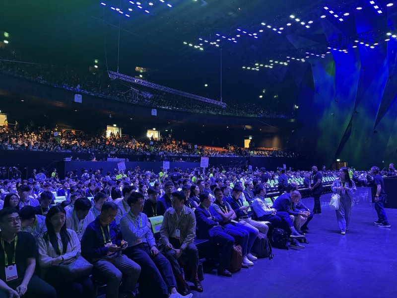 젠슨 황 엔비디아 CEO 기조연설을 기다리는 청중들 (출처=연합뉴스)