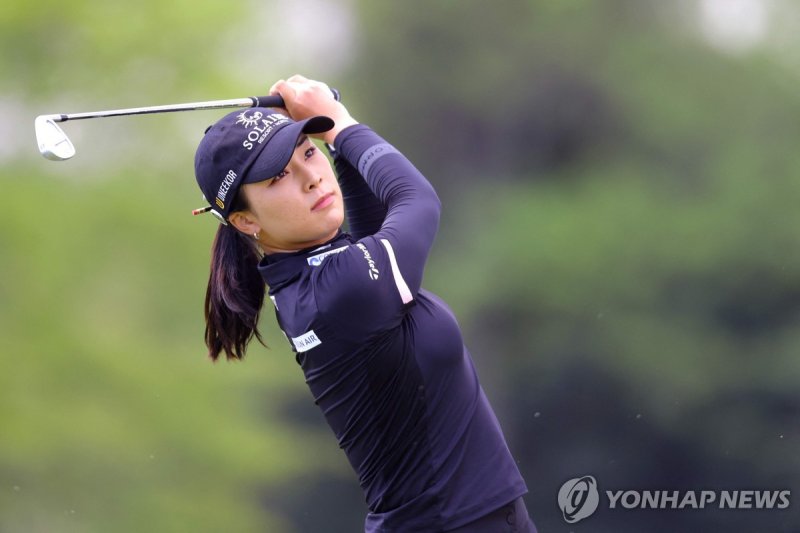 바카라 꽁 머니가 티샷을 하고 있다. 올해 LPGA에 진출한 바카라 꽁 머니는 최근 3연속 컷탈락의 부진에 빠져있다. 연합뉴스
