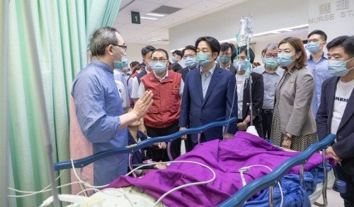 라이칭더 대만 총통(앞줄 가운데) (출처=연합뉴스)