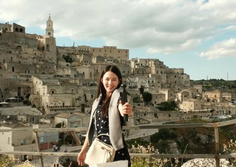 남보라 '3초 손흥민♥' 남편과 이탈리아 신혼여행중 '청순여신'