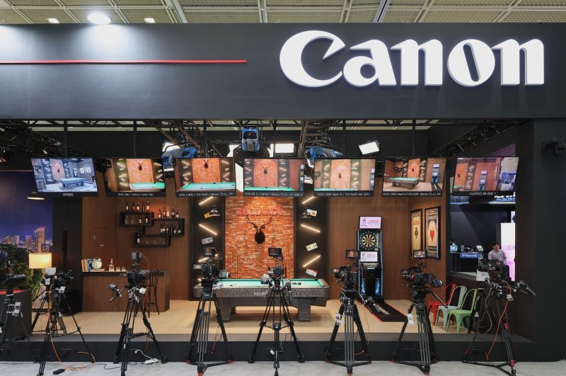 캐논코리아 KOBA 2025 부스 메인 스튜디오(캐논코리아 제공)