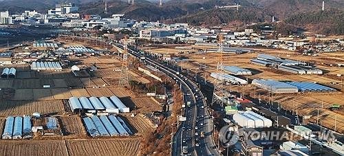 경기도 용인시 시스템바카라 게임 사이트클러스터 국가산업단지 부지 모습. (출처=연합뉴스)