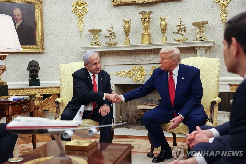 지난 4월 백악관에서 열린 미국과 이스라엘의 정상회담 (출처=연합뉴스)