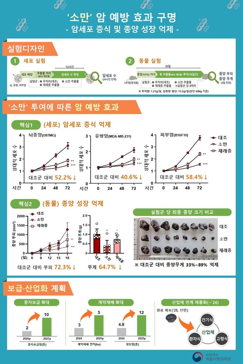 소만 추출물 암 예방에 효과 (출처=연합뉴스)
