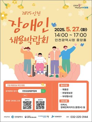 인천시, 27일 장애인 채용박람회 개최