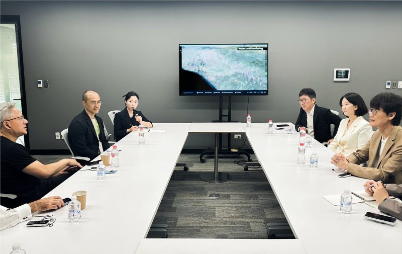 네이버와 엔비디아 경영진 미팅 (네이버클라우드 제공)