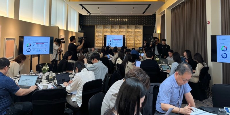 [서울=뉴시스] GC지놈 간담회 현장사진 (사진=GC지놈 제공) 2025.05.23. photo@newsis.com *재판매 및 DB 금지