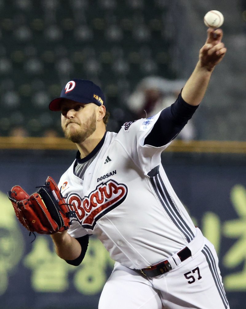 두산 베어스 외국인 투수 콜어빈. 2025.4.9/뉴스1 ⓒ News1 오대일 기자