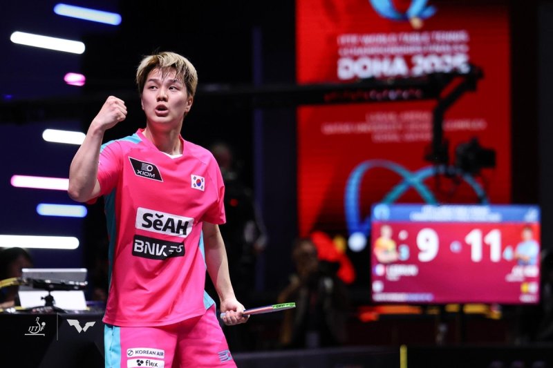 세계탁구선수권 남자단식에 나선 안재현 (출처=연합뉴스)