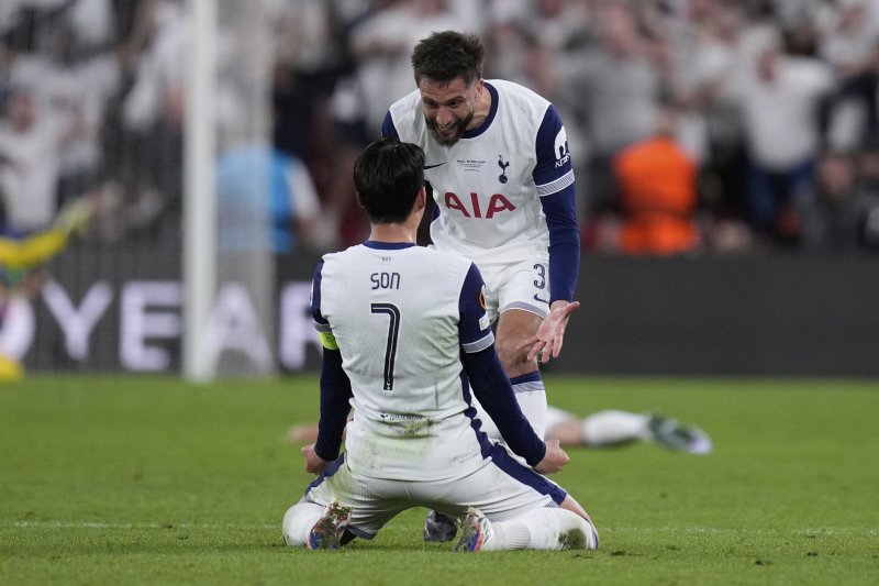 [빌바오=AP/뉴시스]손흥민, 유로파 정상…생애 첫 우승. 2025.05.21.