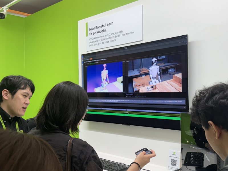 '컴퓨텍스 2025' 기간 별도로 꾸려진 엔비디아 전시장 (출처=연합뉴스)