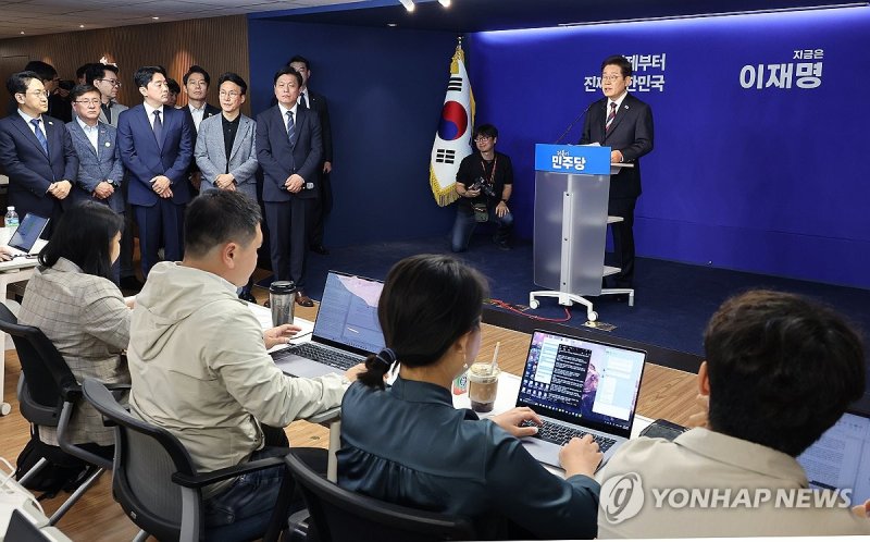 발언하는 이재명 후보 (출처=연합뉴스)