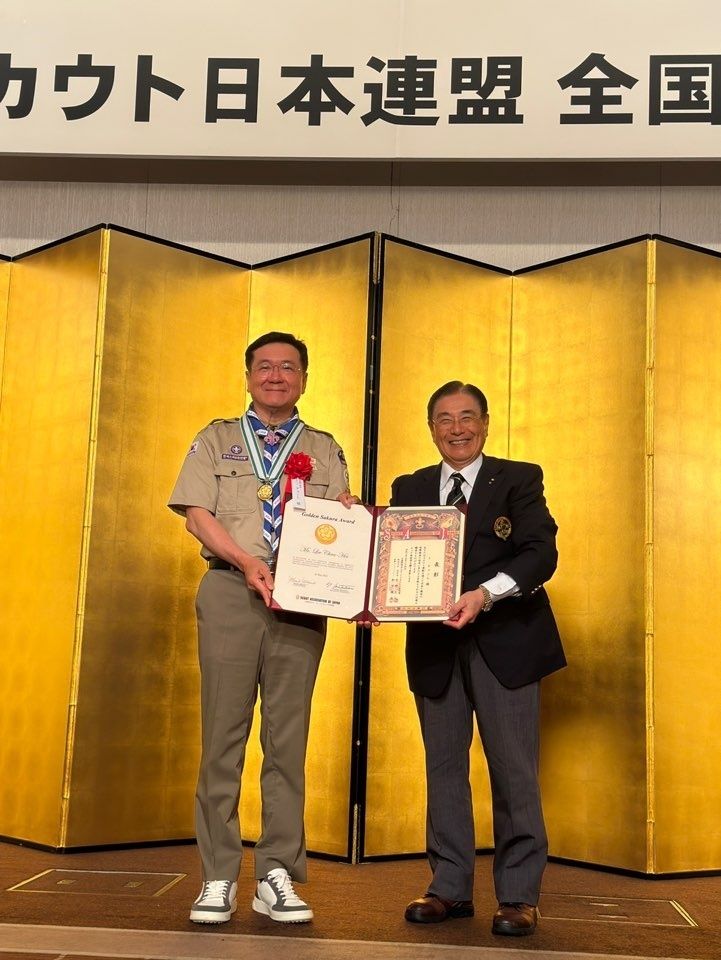 이찬희 총재, 日보이스카우트연맹 최고 영예 ‘사쿠라 금장’ 수상