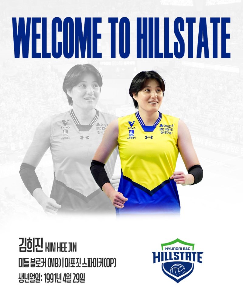 현대건설로 이적한 김희진. (현대건설 제공)