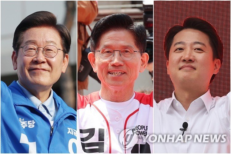 이재명, 김문수, 이준석 후보 (출처=연합뉴스)