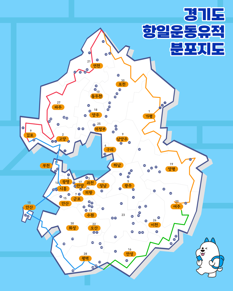 경기관광공사, 광복 80주년 '항일운동유적지' 116곳 걷기 이벤트