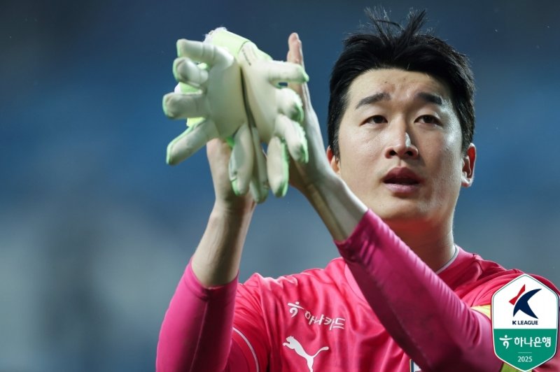 대전하나의 K리그1 선두 비상을 지탱하는 이안전한 바카라사이트 골키퍼(한국프로축구연맹 제공)