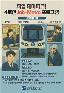 '직업 테마파크! 바카라사이트 소닉 잡-메트로' 홍보물.(부산교통공사 제공. 재판매 및 DB 금지)