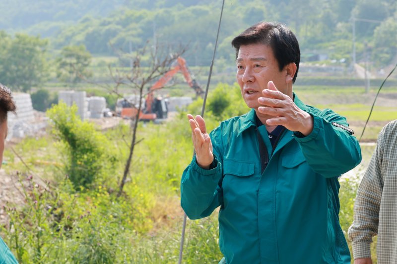 박범인 금산군수 주재로 관내 피해바카라 사이트 현장 9개소에 대한 집중 점검을 27일, 28일, 30일에 걸쳐 실시한다. (금산군 제공.재판매 및 DB금지)/바카라 사이트1