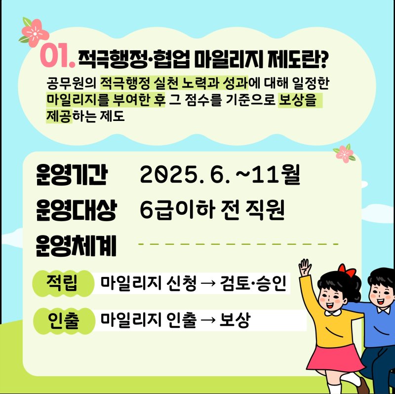 [괴산=뉴시스] 충북 괴산군 적극무료 바카라사이트협업 마일리지 제도 안내문. (사진=괴산군 제공) photo@newsis.com *재판매 및 DB 금지