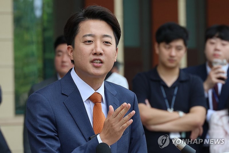 단일화 거부 입장 거듭 밝히는 이준석 후보 (출처=연합뉴스)