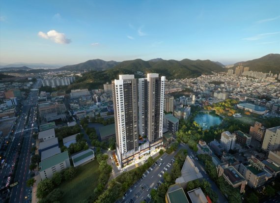 <쌍용 더 플래티넘 여수35 조감도, 출처 : 쌍용건설 alt=