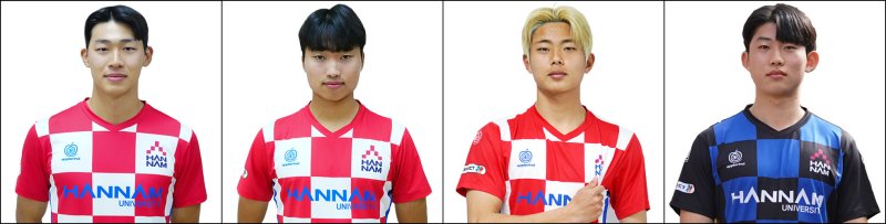 [대전=뉴시스] 왼쪽부터 바카라사이트 졸업생 조현우, 이수아, 김동진, 정승배. (사진=바카라사이트 제공) *재판매 및 DB 금지