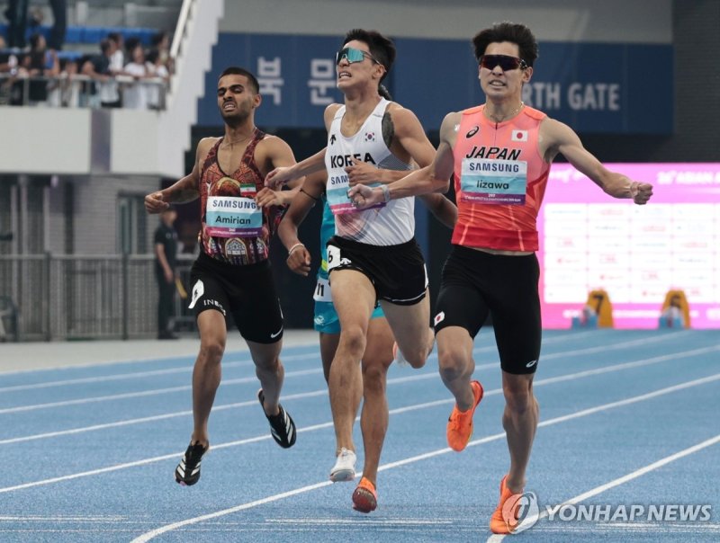 이재웅, 아시아육상선수권 남자 1,500m 은메달 (출처=연합뉴스)