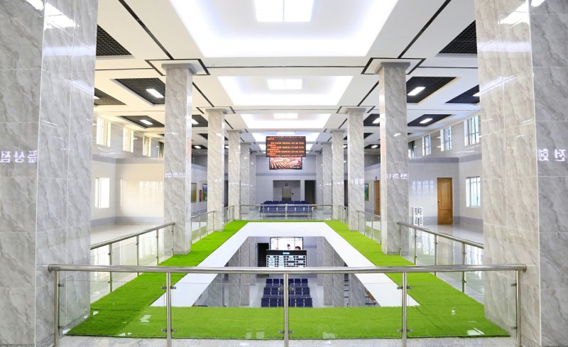 (평양 노동신문=뉴스1) = 북한 노동당 기관지 노동신문은 29일 "개건된 두만강역 준공식이 지난 28일 현지에서 진행됐다＂라고 보도했다. [국내에서만 사용가능. 재배포 금지. DB 금지. For Use Only in the Republic of Korea. Redistribution Prohibited] rodongphoto@news1.kr