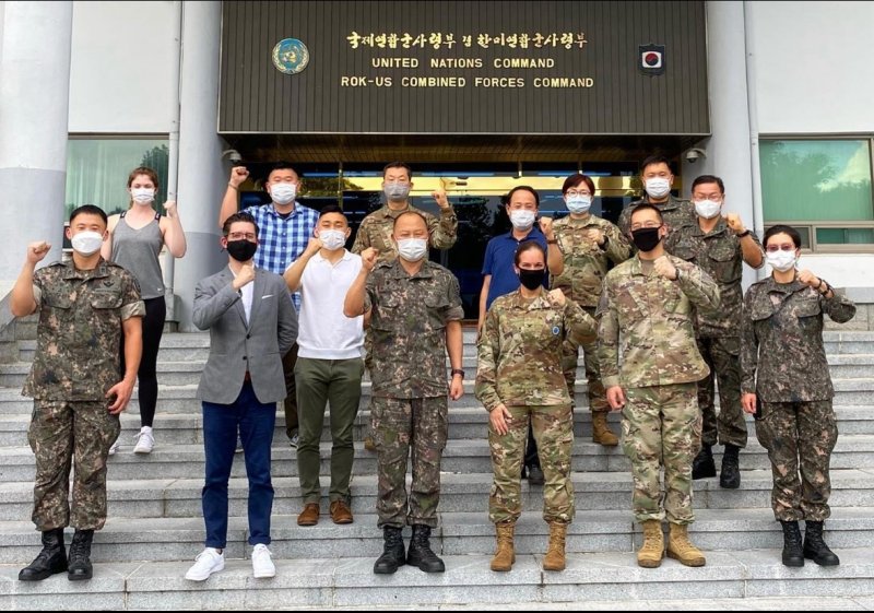 주한미군 캠프 험프리스 근무 시절 데이비드 김 (출처=연합뉴스)