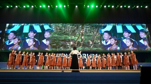일본 도쿠시마 소년소녀합창단과 제주 제라진 어린이합창단 합동 공연 (출처=연합뉴스)