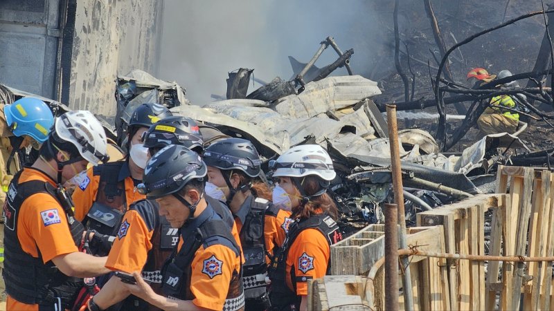 29일 오후 1시 35분쯤 경북 포항 남구 동해면 야산에 해군 해상 초계기 (P-3C)가 추락해 전소됐다. 2025.5.29/뉴스1 ⓒ News1 최창호 기자