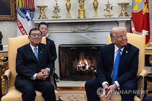 도널드 트럼프 미국 대통령과 이시바 시게루 일본 총리 (출처=연합뉴스)