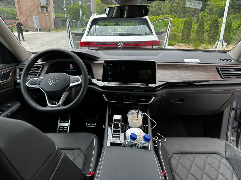 폭스바겐의 대형 SUV '신형 아틀라스' 실내.ⓒ 뉴스1 이동희 기자